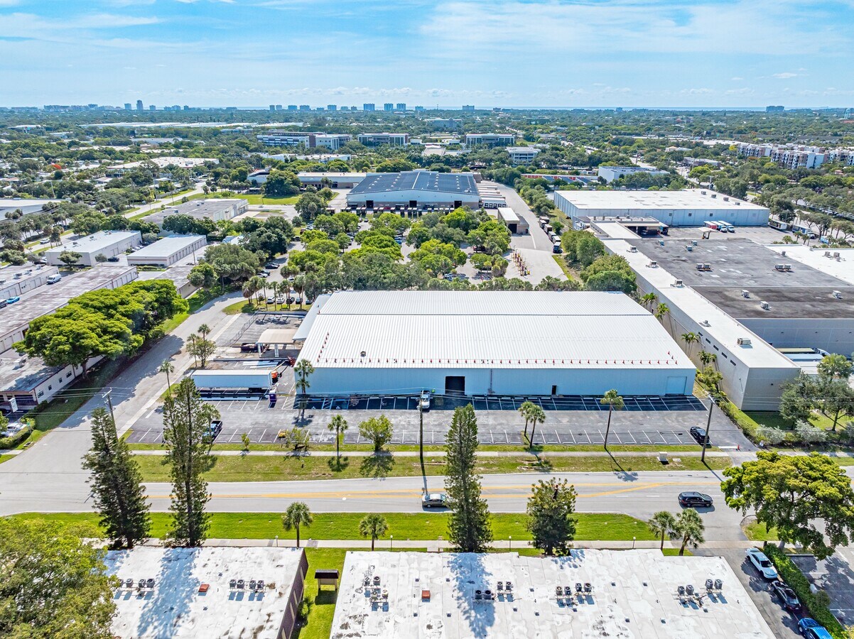 Aerial with the coastline beyond — 198 Lock Road, Deerfield Beach, FL